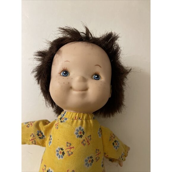 Vtg Play Pal Plastics 14in Toddler Doll Rooted Hair Plush rare Find Playpal - Picture 2 of 9